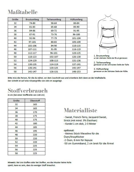 Fadenkäfer Papierschnittmuster Ruby Damen